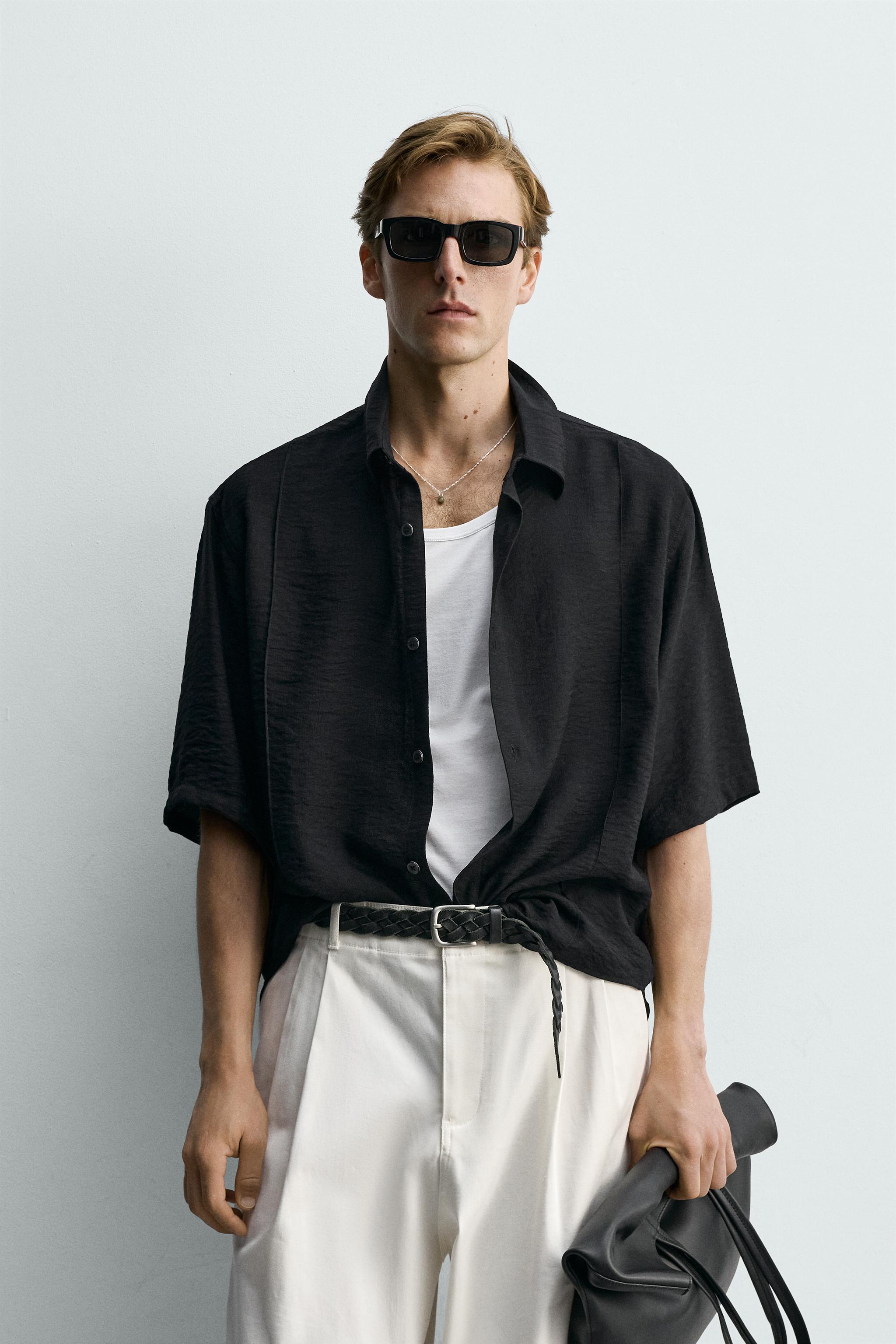 FLOWY TEXTURED SHIRT